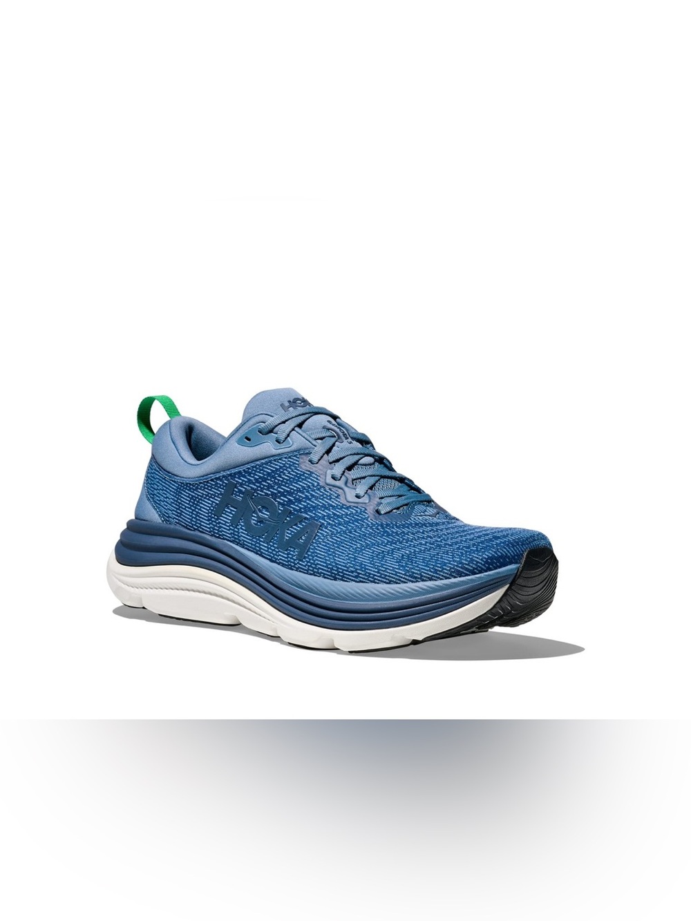 HOKA Mens Gaviota 5 Stability Shoe in Downpour / Thunder Cloud Size 10.5